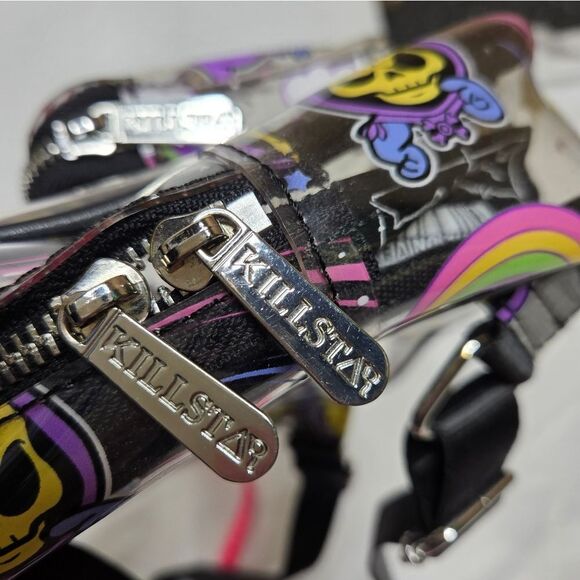 KILLSTAR Skeletor Masters of the Universe not cute clear mini backpack - Picture 8 of 12
